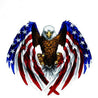 Medium Auto Decal Eagle USA Flag - Veteran Merchandise