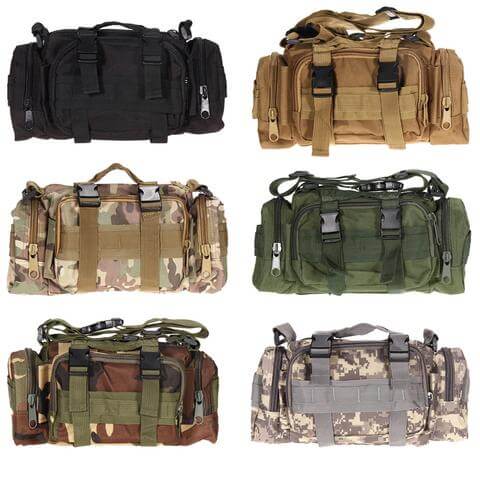 Military Tactical Over The Shoulder Pouch Duffel Bag Style - Veteran Merchandise