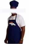 Officially Licensed Football Tailgating Apron and Chef's Hat