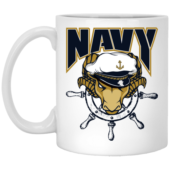 Navy Ram Strong Coffee Drink Wear