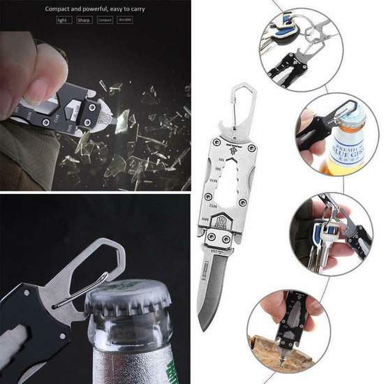 DuckOut™ Tactical Multi-Tool Keychain With Folding Knife