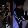 Skinny Waisted Laser Effect Fitness Leggings - Veteran Merchandise