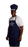 Officially Licensed Football Tailgating Apron and Chef's Hat