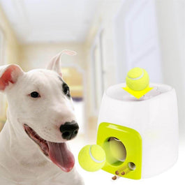 Auto-Fetch Dog Buddy Bot Toy Ball Launcher With Interactive Positive Reinforcement Feature