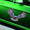 Large Auto Decal Eagle USA Flag