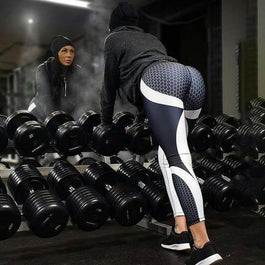 Honeycomb Tech Skinny Fit Workout Leggings
