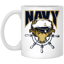 Navy Ram Strong Coffee Drink Wear