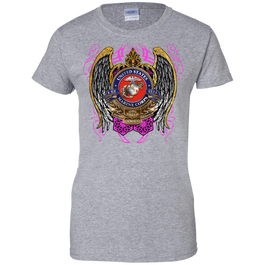 Marines Ladies 100% Cotton Support T-Shirt