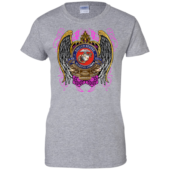 Marines Ladies 100% Cotton Support T-Shirt