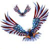 Large Auto Decal Eagle USA Flag