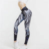 High Wasted Soring Wing Printed Sports Leggings - Veteran Merchandise